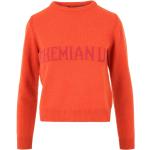 Bohemiska Orange Kashmir tröjor från Alberta Ferretti med Rund ringning för Damer 