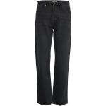 Alexa High-Rise Denim Jeans Bottoms Jeans Straight-regular Black By Malina