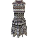 Vintage Hållbara Beige Stickade klänningar från Alexander McQueen på rea för Damer 