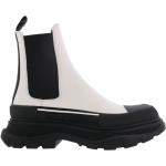 Vita Chelsea-boots från Alexander McQueen på rea i Kalvskinn för Damer 