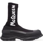 Svarta Platå sneakers från Alexander McQueen på rea med rundad tå med Klackhöjd till 3cm 