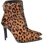 Hållbara Leopard-mönstrade Flerfärgade Ankle-boots från Alexander Wang på rea i Läder för Damer 