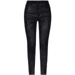 Svarta Stretch jeans med paljetter i Denim för Damer 