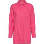 Rosa Långärmade Linneskjortor från Gina Tricot i Storlek XS 