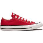 Röda Låga sneakers från Converse All Star OX med Snörning med rundad tå i Gummi för Flickor 
