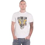 All Time Low T Shirt Da Bomb Band Logo Official Unisex White XXL