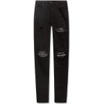 Paisley-mönstrade Svarta Skinny jeans för Herrar 