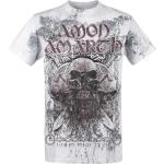 Batik-mönstrade Ljusgråa Amon Amarth T-shirts stora storlekar i Storlek 3 XL i Bomull för Herrar 