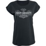 Svarta Amon Amarth T-shirts stora storlekar med Hästar i Storlek 5 XL i Bomull för Damer 