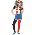 AMSCAN Harley Quinn Dräkt DC Superhero Girls Barn (6-8 år (116-128 cm))