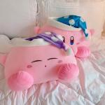 Anime Plyschleksak Sova Kirby Plyschar Fyllda Kirbydocka med nattmössa Mjuk present till flickabarn