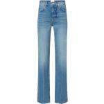 Ekologiska Blåa Slitna jeans i Extra Långa i Storlek M för Damer 
