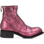 Lila Ankle-boots från GUIDI i storlek 36 med Dragkedja i Läder för Damer 