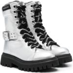 Silvriga Ankle-boots från MONNALISA på rea i storlek 32 i Kalvskinn för Flickor 