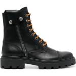 Svarta Ankle-boots från Tod's på rea med Snörning med rundad tå i Kalvskinn för Herrar 