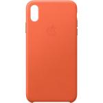 Orange iPhone XS Max skal i Läder 