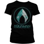 Aquaman - Distressed Shield Girly Tee, T-Shirt