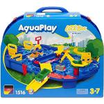 AquaPlay 8700001516 - Aquaplay LockBox - Inklusive 1 Containerbåt, 1 Amfibiebil och Figuren Flodhästen Wilma, 25 delar, 85x65 cm, Från 3 år