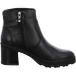 Svarta Ankle-boots från Ara med Blockklack i Läder för Damer 