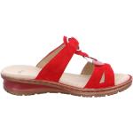 Röda Sandaletter med kilklack från Ara Stötupptagande med Kilklack i Mocka för Damer 