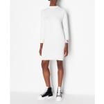 Vita Långärmade Stickade klänningar från Armani Exchange på rea i Storlek L i Ull för Damer 