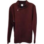 Vintage Hållbara Vinröda Sweatshirts Asymmetriska på rea i Bomull för Damer 
