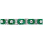 Hållbara Gröna Vintage armband i Platina för Damer 