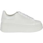 Vita Platå sneakers från Ash med Snörning med rundad tå med Klackhöjd 5cm till 7cm i Läder för Damer 