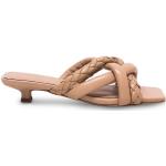 Beige Slip in-sandaler från Ash på rea med Fyrkantig tå i Läder för Damer 