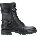 MC/Biker wear Svarta Biker-boots från Ash på rea med Snörning med Klackhöjd 3cm till 5cm i Gummi för Damer 