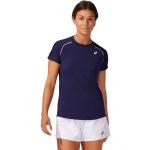 Marinblåa Tenniströjor från Asics Court på rea i Storlek XS i Material som andas i Polyester för Damer 