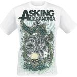 Asking Alexandria T-shirt - Winter Wolf - S 4XL - för Herr - vit