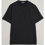 Svarta Kortärmade Kortärmade T-shirts i 4 med Rund ringning i Bomull för Herrar 