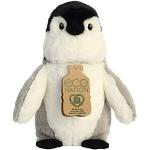 Gråa Gosedjur pingvin från Aurora med Pingviner i Plast - 23 cm 