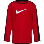 Röda Långärmade Långärmade T-shirts från Nike 