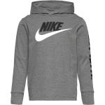 B Nsw Futura Hooded Ls Tee Sport Sweat-shirts & Hoodies Hoodies Grey Nike