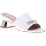Vita Slip in-sandaler från Baldinini med Klackhöjd 5cm till 7cm i Kalvskinn för Damer 
