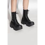 Svarta Ankle-boots från Balenciaga med Snörning i Kalvskinn för Damer 