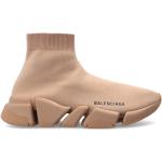 Beige Höga sneakers från Balenciaga Speed med Slip-on i Polyester för Damer 