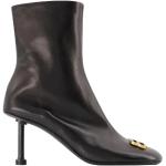 Hållbara Svarta Ankle-boots från Balenciaga i storlek 37 med Dragkedja i Läder för Damer 