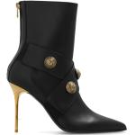 Svarta Ankle-boots från BALMAIN med Klackhöjd över 9cm i Läder för Damer 