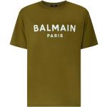 Khaki Kortärmade T-shirts från BALMAIN på rea i Bomull för Herrar 