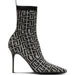 Svarta Ankle-boots från BALMAIN på rea med Klackhöjd över 9cm i Polyester för Damer 