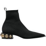 Svarta Ankle-boots från BALMAIN på rea med Slip-on med Klackhöjd till 3cm för Damer 
