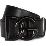 Svarta Läderbälten från Dolce & Gabbana med L75 i Kalvskinn för Damer 