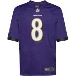 Lila Kortärmade Baltimore Ravens Amerikansk fotboll tröjor från Nike i Storlek S i Jerseytyg 