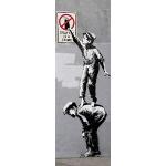 Flerfärgade Banksy Fotoposters med Graffiti 