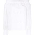 Vita Långärmade blusar från Karl Lagerfeld i Storlek XL för Damer 