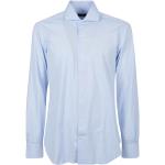 Formella Ljusblåa Kostymskjortor från BARBA på rea i Bomull för Herrar 