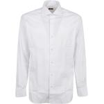 Formella Vita Långärmade Kostymskjortor från BARBA på rea i Bomull för Herrar 